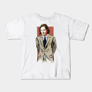 Wes Anderson - An illustration by Paul Cemmick Kids T-Shirt